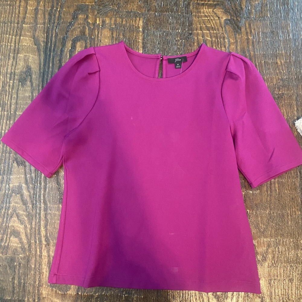 Pink/Purple Jcrew top size M NWT